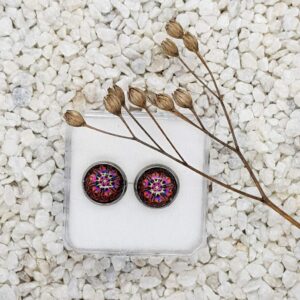 Mandalové puzety růžovofialové