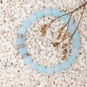 Bleděmodrý náramek